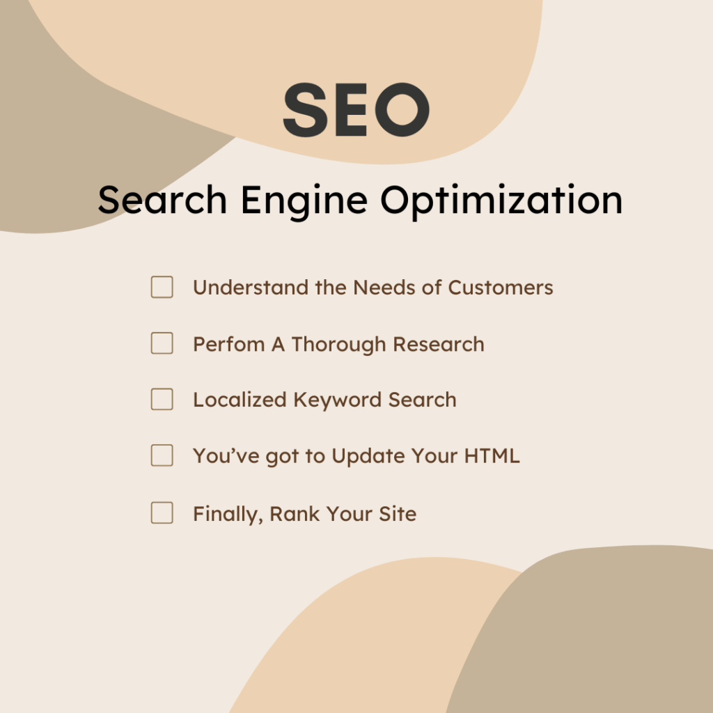 SEO. The template explains about the SEO services .